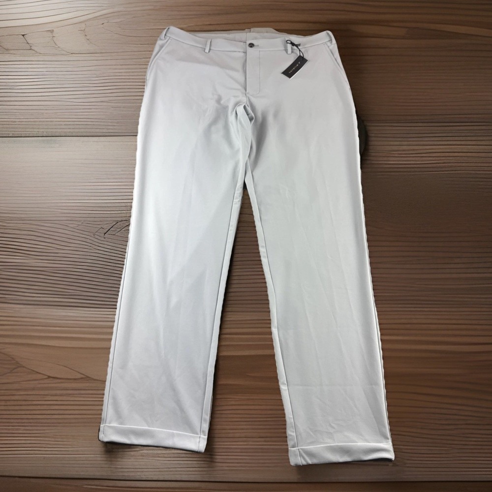 J Hilburn Pants Mens 40x33 Gray Slacks Chinos Preppy Khakis Luxury Old Money NEW